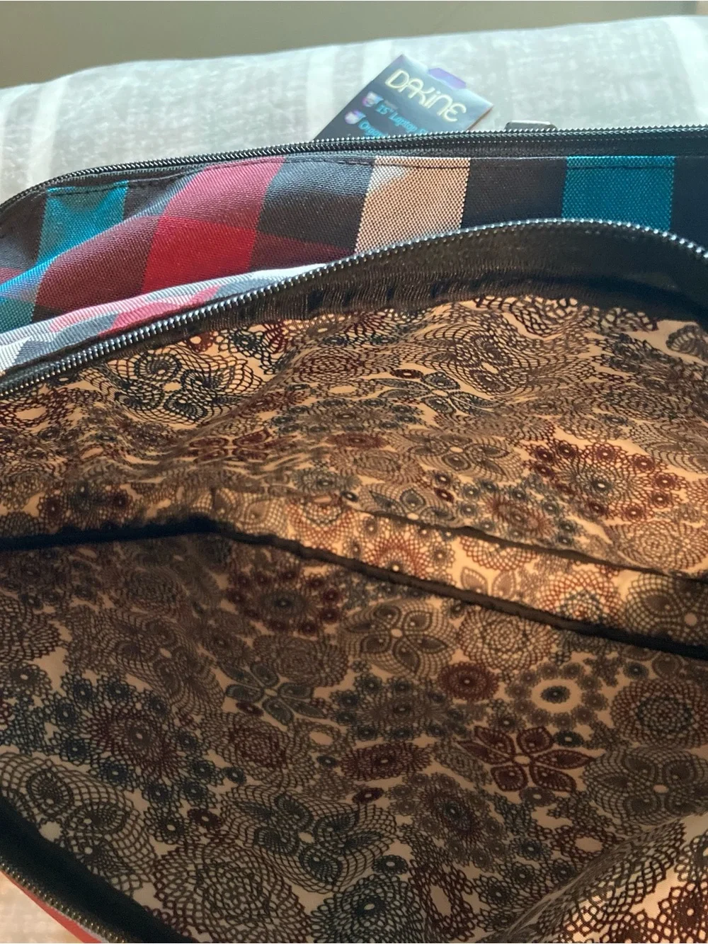New Dakine Brooke Messenger Bag with Separate Padded Laptop Compartment